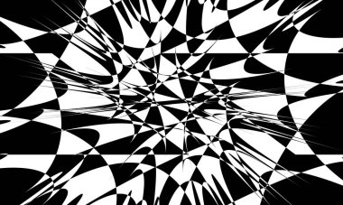 Fütürist siyah operasyon sanatı stili muhteşem optik illüzyon