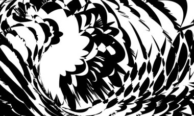 mistik siyah desenler modern optik illüzyon duvar kağıdı tasarım için