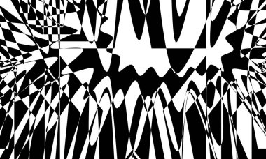 Büyüleyici dalgalı çizgiler modern optik illüzyon