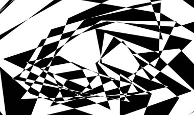 Siyah mistik desenli operasyon sanatı modern desen orijinal monokrom duvar kağıdı