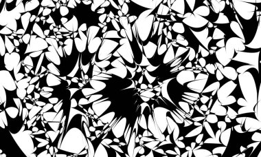 Siyah çarpık çizgiler, düz olmayan bir yüzey duvar kağıdının görsel bir illüzyonunu yaratır.