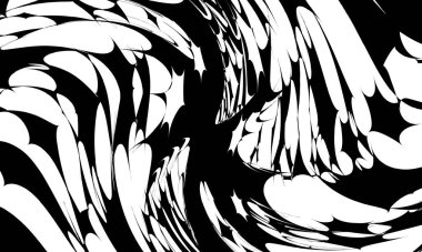 Modern tasarım için gizemli siyah beyaz duvar kağıdı