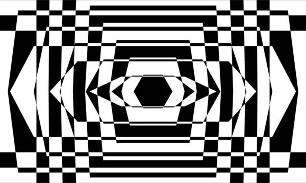 神秘的で神秘的なパターンを白でオープンアートブラックのスタイルで — ストックベクタ