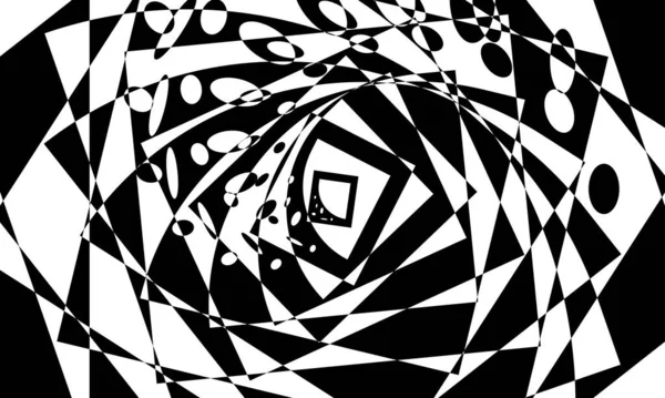 Творчі Візерунки Стилі Оптичного Мистецтва Фантастична Оптична Ілюзія — стоковий вектор