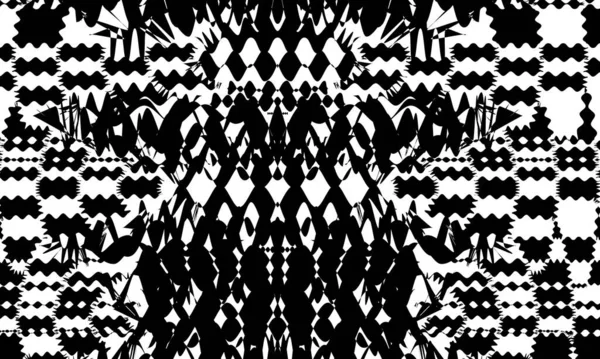 Mystique Motifs Noirs Moderne Papier Peint Illusion Optique Pour Conception — Image vectorielle