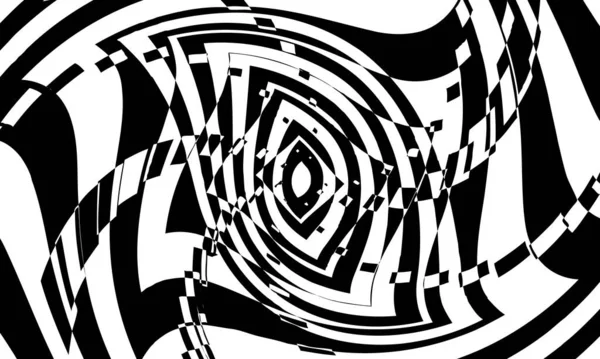 Абстрактный Черный Узор Создающий Иллюзию Неровной Поверхности — стоковый вектор