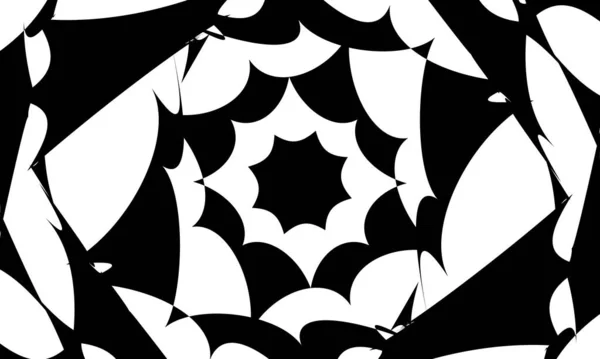 Schwarzes Muster Für Design Mit Optischer Täuschung Mysteriöser Bucheinband — Stockvektor