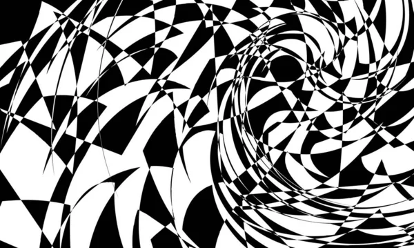 Operasyon sanatında monokrom dinamik duvar kağıdı