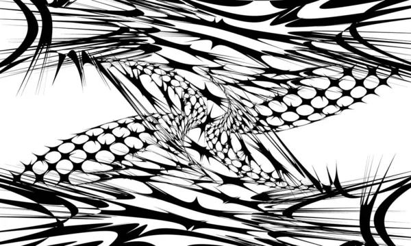 Чорний Візерунок Дизайну Оптичною Ілюзією Креативна Обкладинка — стоковий вектор