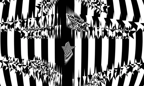 Mysterieuze Originele Monochrome Art Style Behang — Stockvector