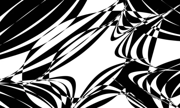 Black Pattern Design Optical Illusion Creative Wallpaper — Stock Vector