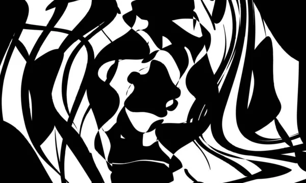 Motif Mystérieux Noir Pour Halloween Art Design Original — Image vectorielle
