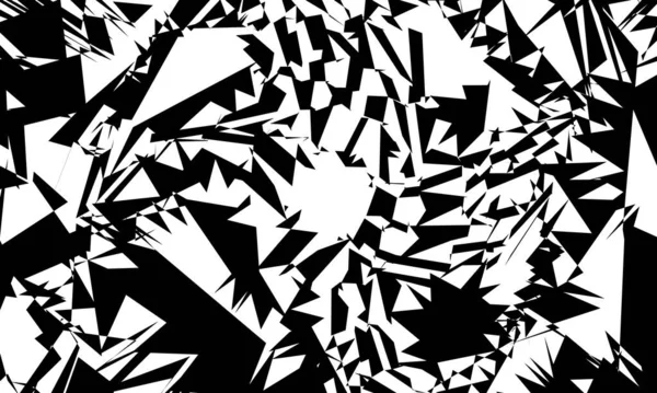 Hypnotisant Noir Motif Art Design Créatif Papier Peint Unique — Image vectorielle