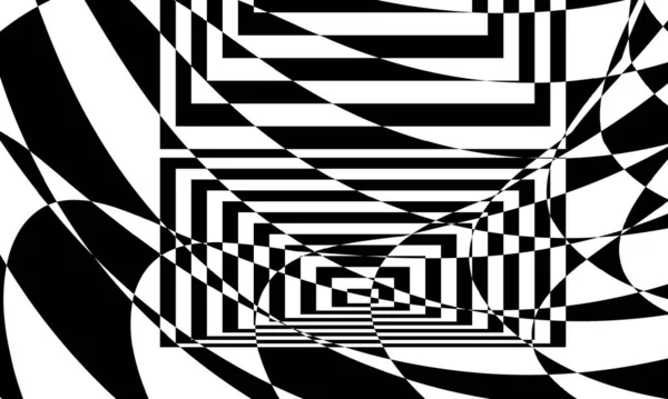 Art Hypnotisant Avec Illusion Optique — Image vectorielle