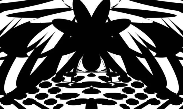 Monochrome Abstraktion Für Modernes Design Art Style Pattern — Stockvektor