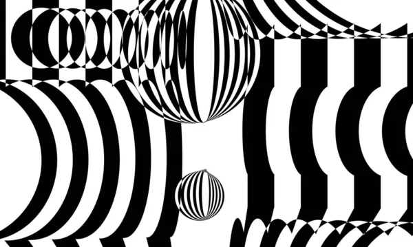 Arte Monocromo Papel Pintado Arte Encantador Patrón Negro Diseño Moderno — Archivo Imágenes Vectoriales