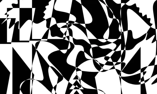 Original Black Pattern Art Style — Stock Vector