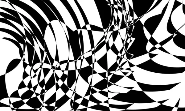 Patrones Negros Originales Distorsionando Superficie Moderno Fondo Pantalla Para Diseño — Vector de stock