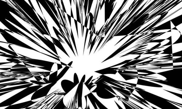 Fondo Pantalla Monocromo Distorsionado Estilo Art Patrón Interesante — Vector de stock