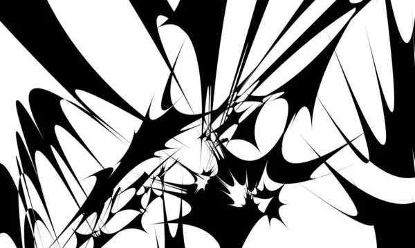 Motif Noir Original Dans Style Art Sur Fond Blanc — Image vectorielle