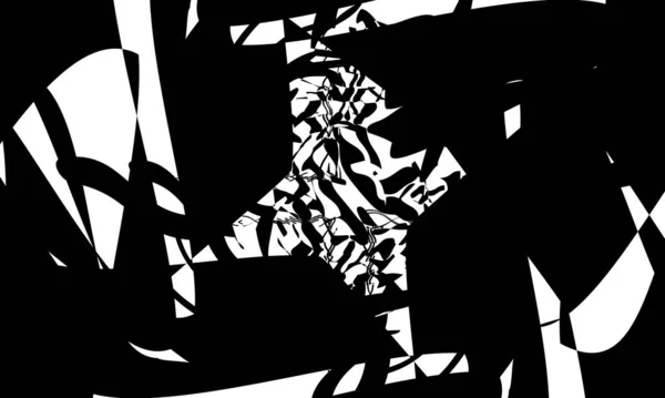 Patrón Negro Art Estilo Abstracto Moderno Concepto Creativo — Vector de stock