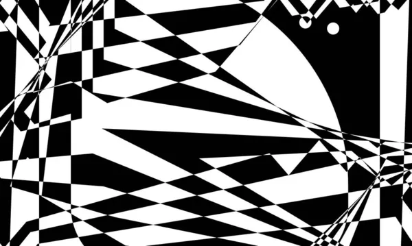 Motif Noir Hypnotique Dans Style Art Papier Peint Monochrome Pour — Image vectorielle