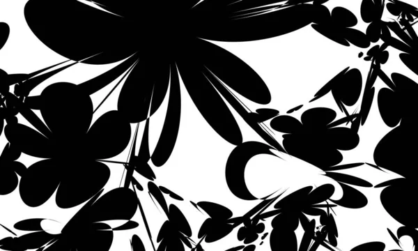 Hypnotisant Noir Motif Art Design Créatif Papier Peint Unique — Image vectorielle
