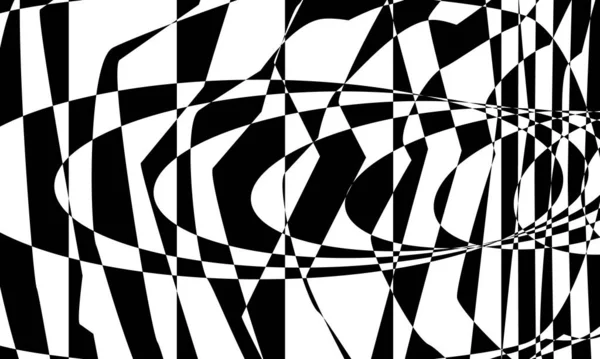 Черно Белые Обои Дизайна Оригинальная Оптическая Иллюзия — стоковый вектор