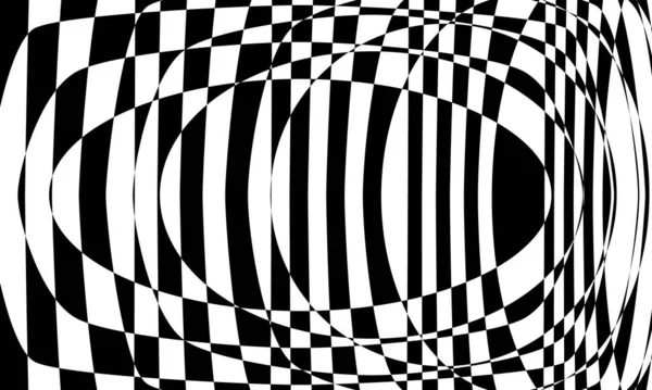 Illusion Optique Envoûtante Créée Par Des Motifs Art Noirs — Image vectorielle