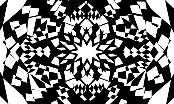 Φουτουριστικό Μαύρο Μοτίβα Art Στυλ Λευκό Φόντο — Διανυσματικό Αρχείο
