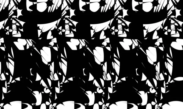 Patrón Negro Místico Estilo Art Con Ilusión Óptica Sobre Fondo — Vector de stock