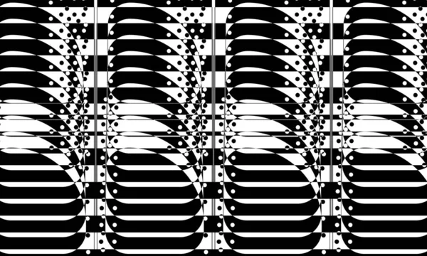 Dynamiczny Czarny Sztuka Wzór Niesamowite Design Monochromatyczne Nowoczesne Tapety — Wektor stockowy
