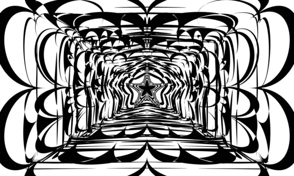 モノクロ抽象的背景カバー — ストックベクタ