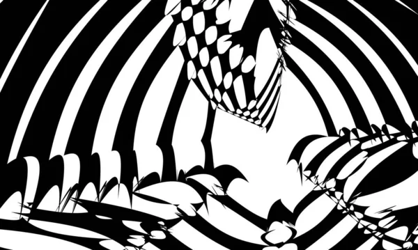 Patrón Arte Negro Estilo Moderno Fondo Pantalla Monocromo Para Diseño — Vector de stock