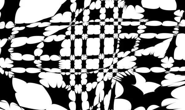 Bezaubernde Monochrome Tapete Mit Art Mustern — Stockvektor