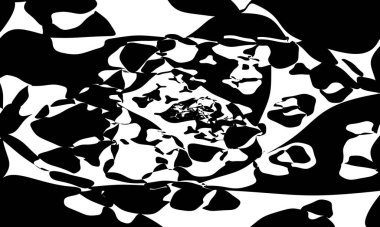 Modern tasarım için optik illüzyon siyah desen tarafından oluşturulan düz olmayan yüzey