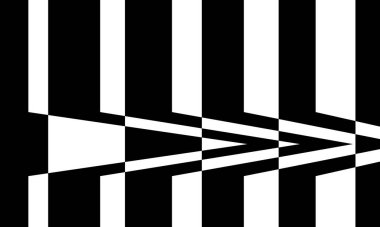 Optik yanılsama tarzında büyüleyici siyah desenler