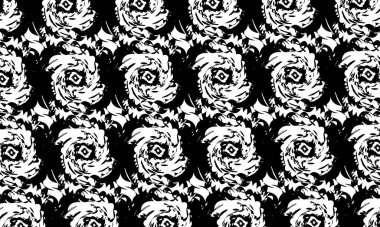 tasarım için op sanat stili monokrom dokusunda yaratıcı desenler