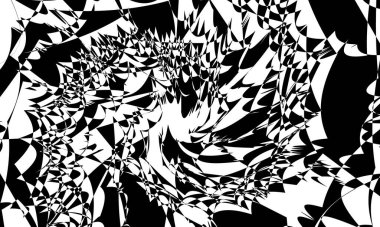 Beyaz arka planda operasyon sanatı optik illüzyonu biçimi