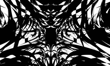 Büyüleyici siyah desenli orijinal optik illüzyon