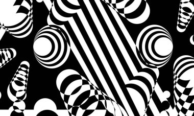 Modern tasarım için büyüleyici desenleri olan siyah ve beyaz mistik duvar kağıtları