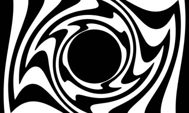 tasarım için gizemli ve mistik siyah desenler monokrom duvar kağıdı