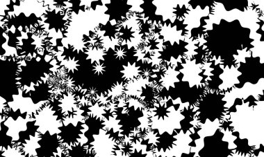 Beyaz arkaplandaki siyah mistik desen orijinal ve yaratıcı operasyon sanatı tarzında.