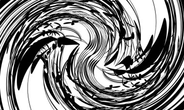 Modern tasarım için orijinal doku siyah sanatsal desen