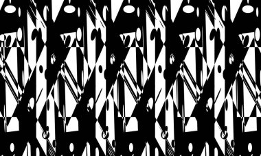 tasarım için op sanat stili monokrom duvar kağıdındaki yaratıcı kalıplar