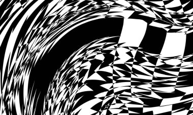 Operasyon sanatında soyut siyah desenler dokusu