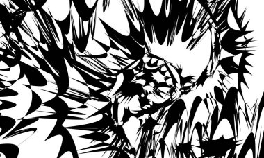 Orijinal tasarım için modern monokrom duvar kağıdı.