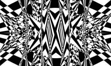 Operasyon sanatının modern tasarım konseptinde soyut siyah desen