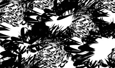 Fütürist siyah desenli muhteşem optik illüzyon