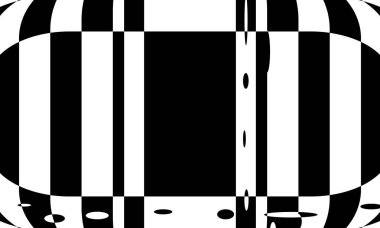 Tasarım için beyaz zemin üzerinde siyah desen modern dalgalanan duvar kağıdı